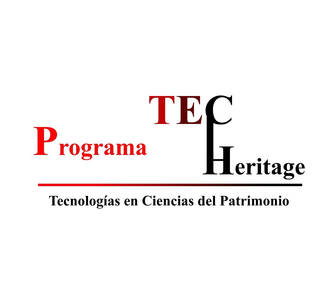 Logo del Programa TEC Heritage que se centra en las tecnologías aplicadas a las ciencias del patrimonio.