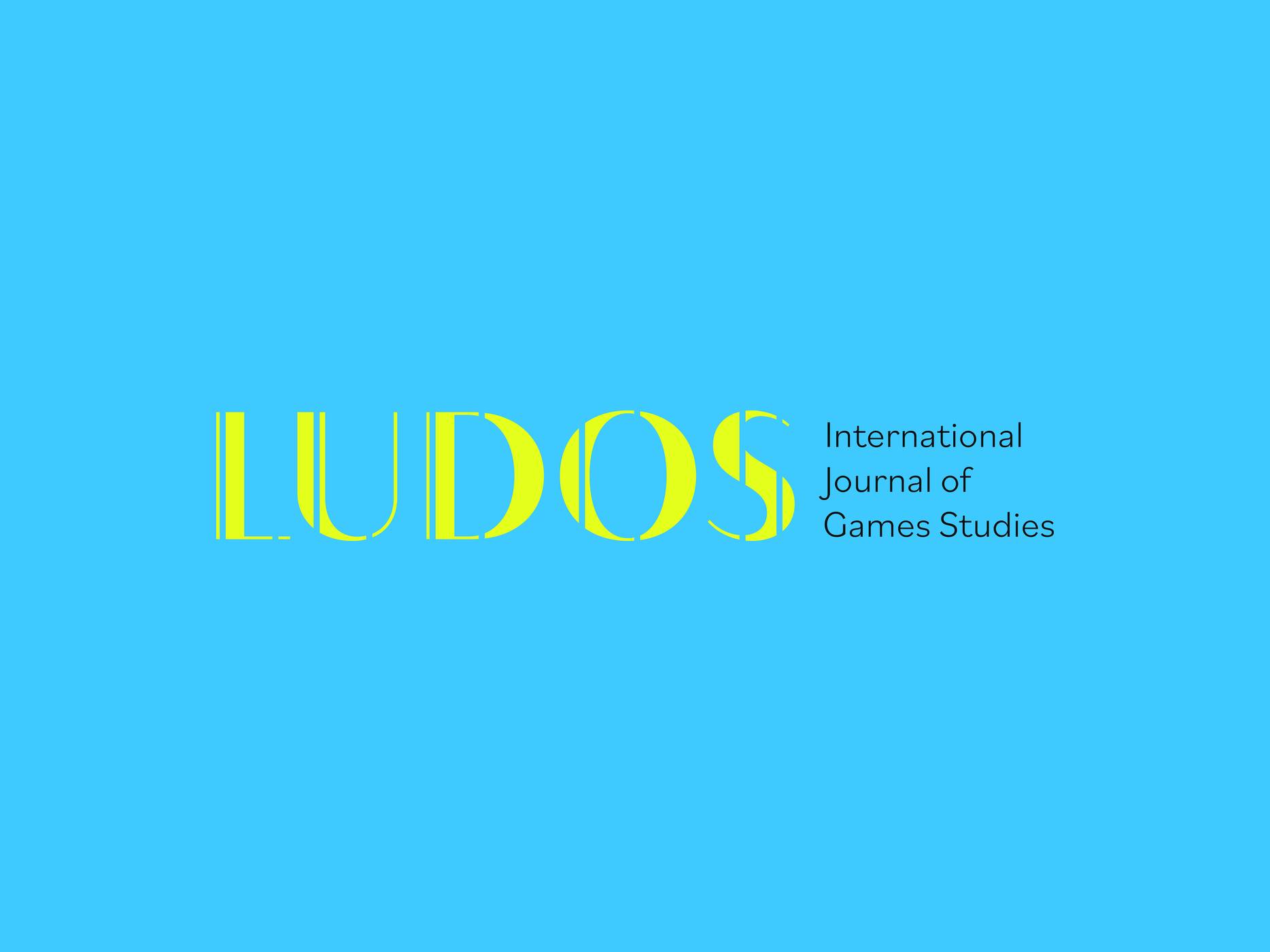 La imagen presenta el logotipo de LUDOS, una revista internacional dedicada a estudios sobre juegos.