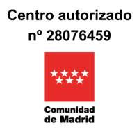 Imagen que muestra un centro autorizado con su número y el escudo de la Comunidad de Madrid.