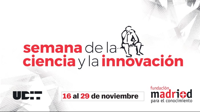 El cartel promocional de la Semana de la Ciencia y la Innovación en Madrid, que se celebra del 16 al 29 de noviembre.