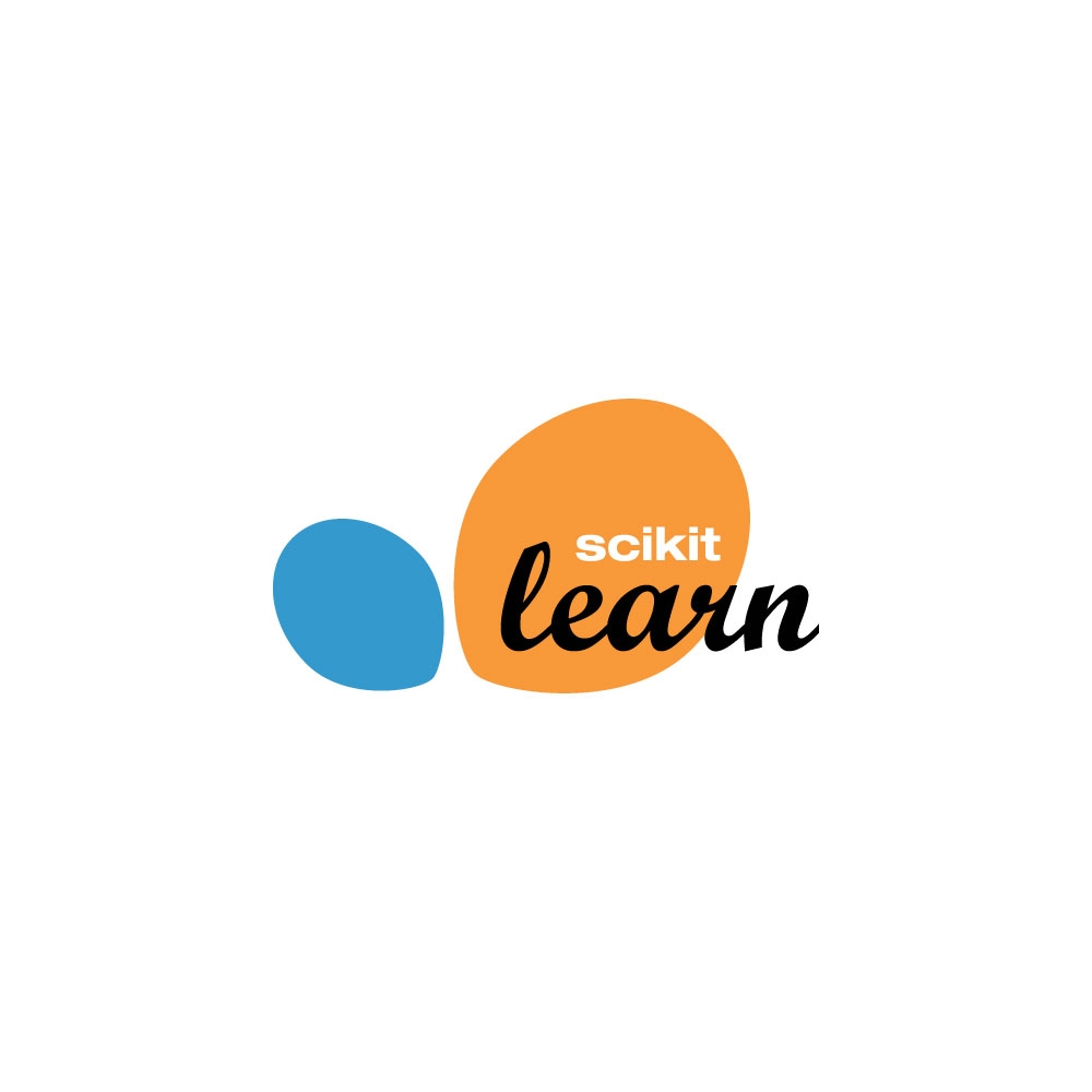 Logotipo de Scikit-learn, una biblioteca de aprendizaje automático en Python.