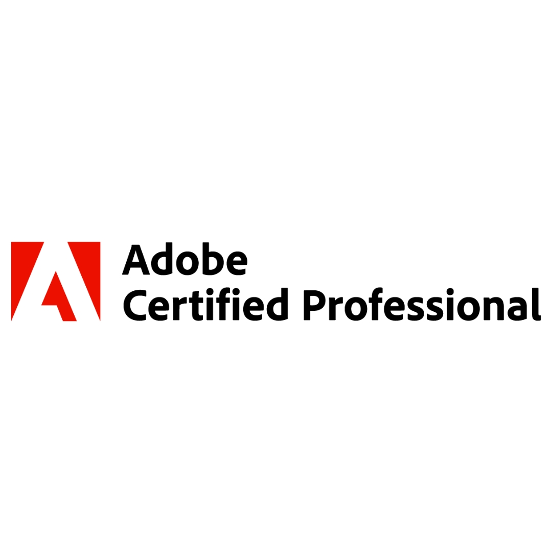 Logo del programa Adobe Certified Professional.