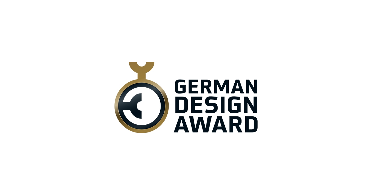 Logotipo del German Design Award que representa la excelencia en diseño.