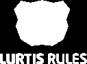 La imagen muestra un diseño con la frase 'Lurtis Rules'.