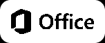 Icono de Microsoft Office en color negro sobre fondo blanco.