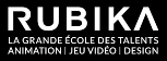 Logotipo de Rubika, una escuela para talentos en animación, videojuegos y diseño.