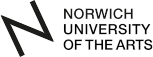 Logo de la Universidad de Arte de Norwich.