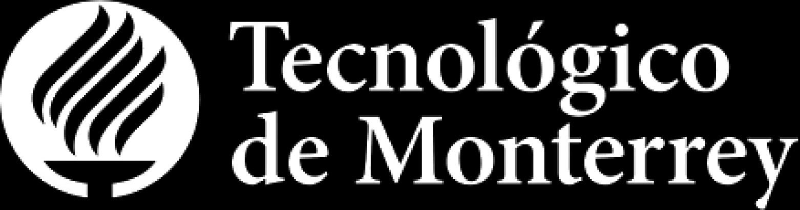 Logo del Tecnológico de Monterrey que presenta una antorcha simbólica.