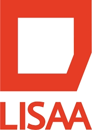 Logo de la institución LISAA en colores rojo y blanco.