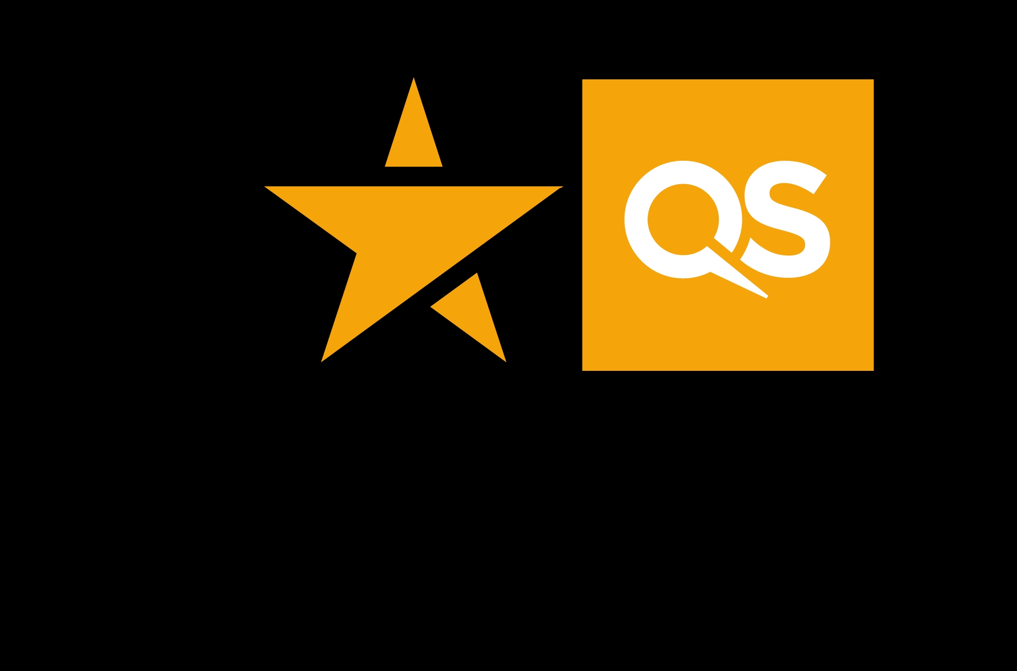 La imagen muestra un logo con una estrella y un cuadrado que contiene las letras 'QS'.