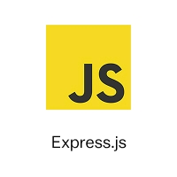 Logo de Express.js, un marco de aplicación web para Node.js.
