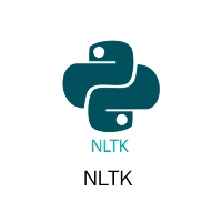 Logotipo de NLTK que representa un símbolo relacionado con Python y NLP.