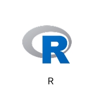 El logotipo del lenguaje de programación R.