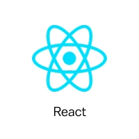 Logo de la biblioteca JavaScript React.