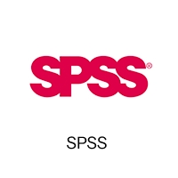 Logo de SPSS en color rojo sobre fondo blanco.
