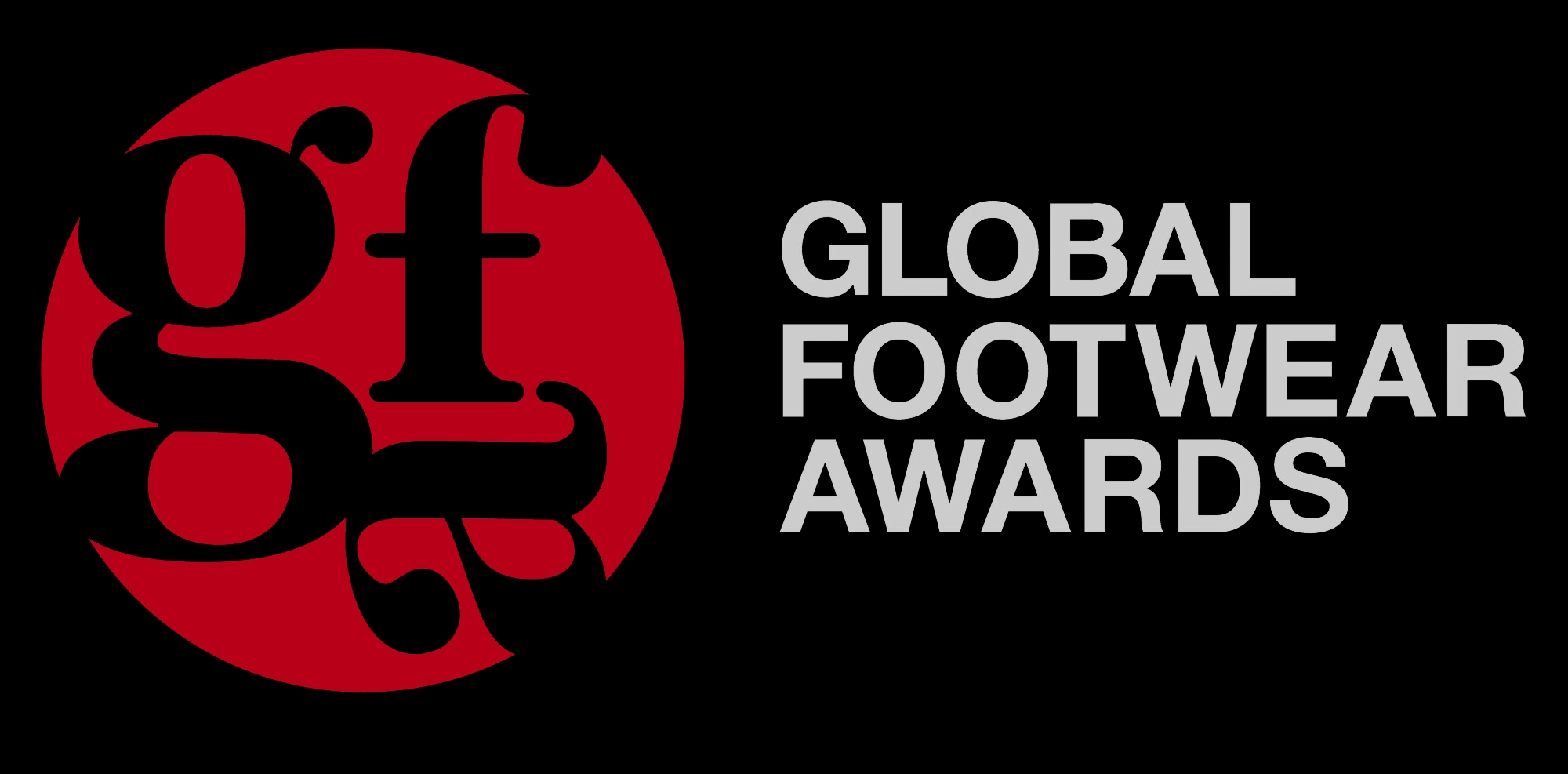 Logo de los Global Footwear Awards con un diseño moderno y colorido.