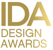 Logotipo de los IDA Design Awards en color dorado.