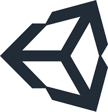 Logo de una plataforma de desarrollo de videojuegos en 3D.