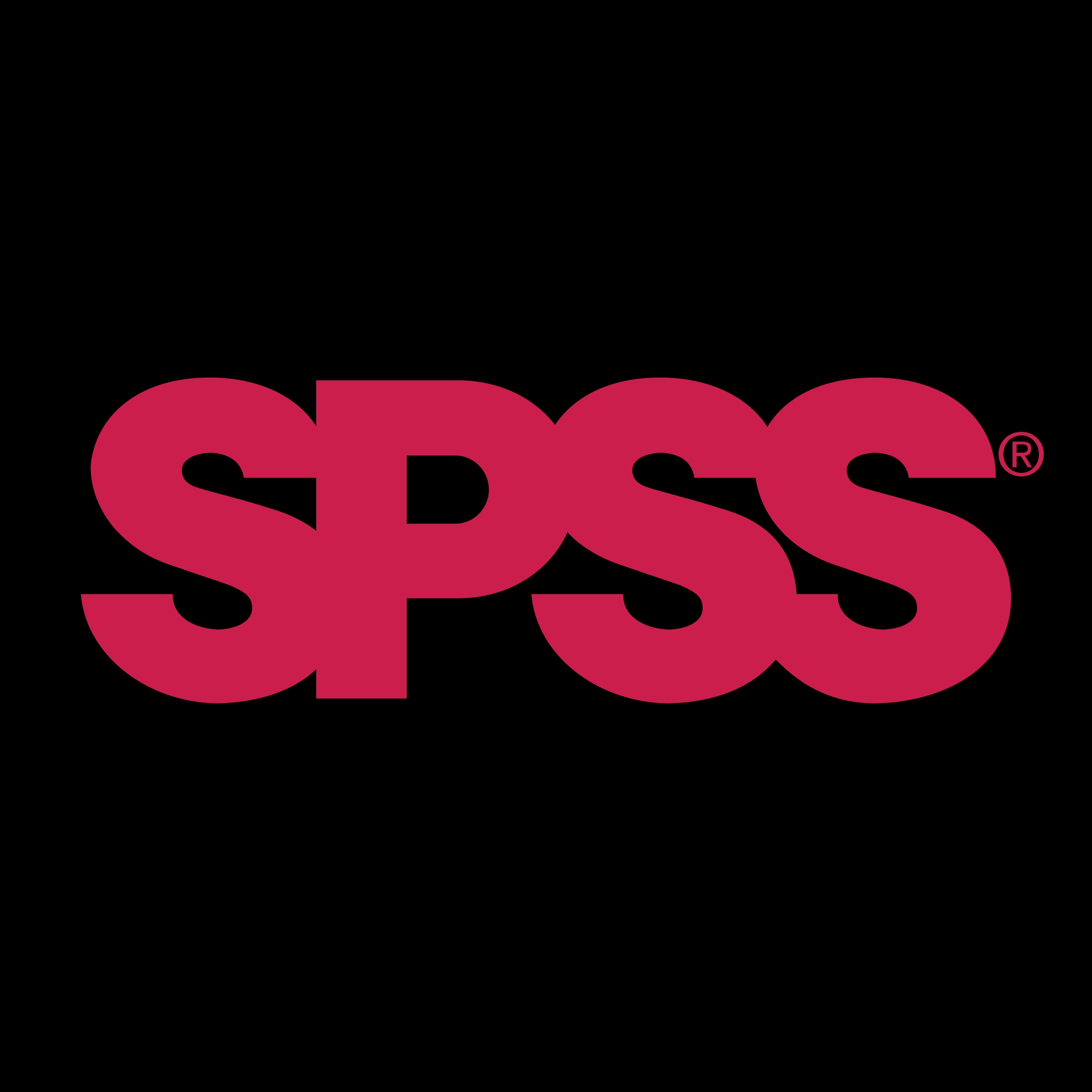 El logotipo de SPSS, una herramienta de software para análisis estadístico.
