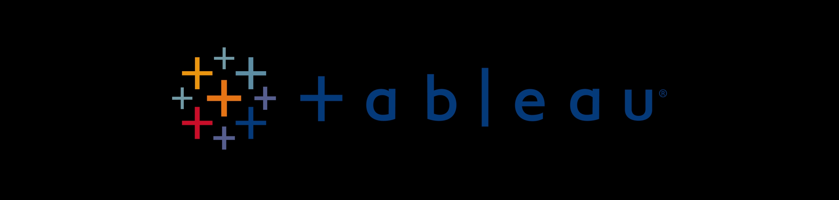 Logo de la herramienta de visualización de datos Tableau.