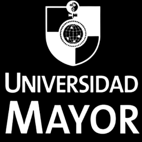 Logo de la Universidad Mayor sobre un fondo negro.