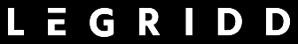 Logotipo de Legridd en un fondo negro.