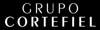 Logo del Grupo Cortefiel en un fondo negro.