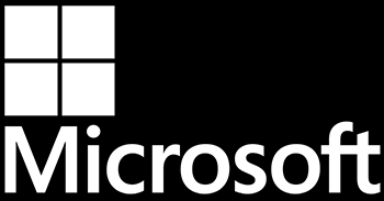 Logotipo de Microsoft con su característico diseño de cuatro cuadrados y el nombre en letras debajo.