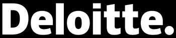 Imagen del logotipo de Deloitte en un fondo negro.
