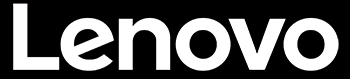 La imagen presenta el logotipo de la marca Lenovo en un fondo negro.