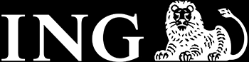 Logo de la empresa ING que incluye un león y la palabra 'ING'.