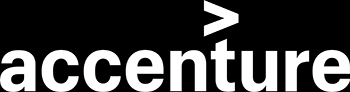 Logotipo de la empresa Accenture sobre un fondo negro.