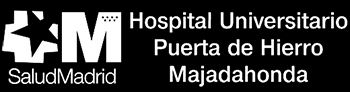 Logo y nombre del Hospital Universitario Puerta de Hierro en Majadahonda.