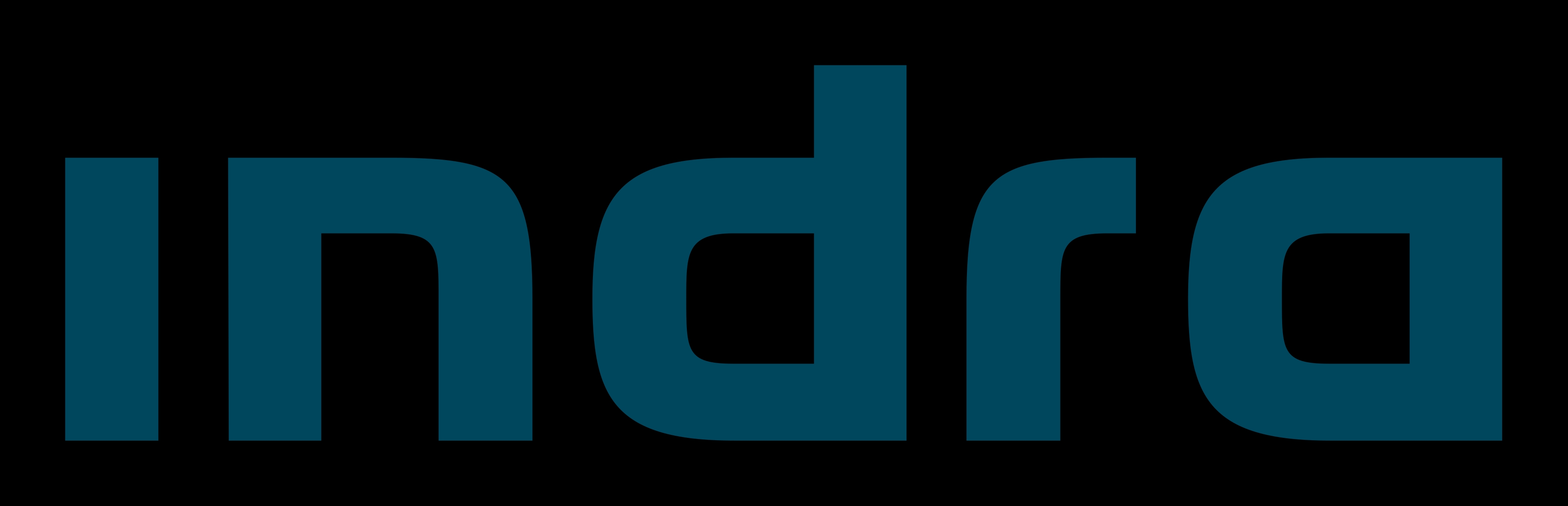 La imagen presenta el logotipo de la empresa Indra.
