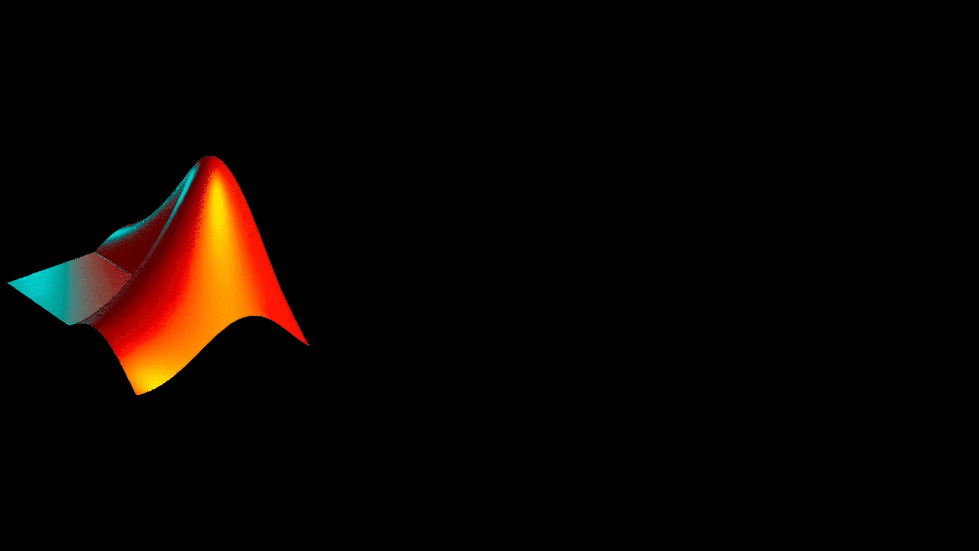 La imagen muestra una superficie tridimensional con una combinación de colores que van del rojo al azul sobre un fondo negro.