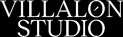 La imagen presenta el nombre 'VILLALON STUDIO' en letras blancas sobre un fondo negro.