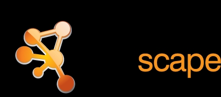 Logo de Scape con un diseño abstracto de nodos y conexiones.