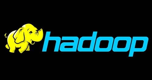 Imagen del logotipo de Hadoop con un elefante amarillo sonriente.