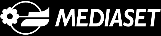 Logotipo de Mediaset en un fondo oscuro.