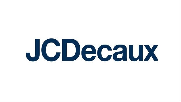 Logotipo de la empresa JCDecaux en un diseño simple y moderno.