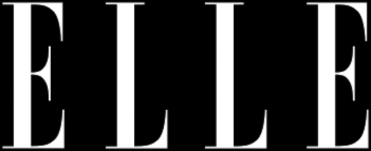 La imagen presenta la palabra 'ELLE' en un diseño tipográfico elegante y minimalista.