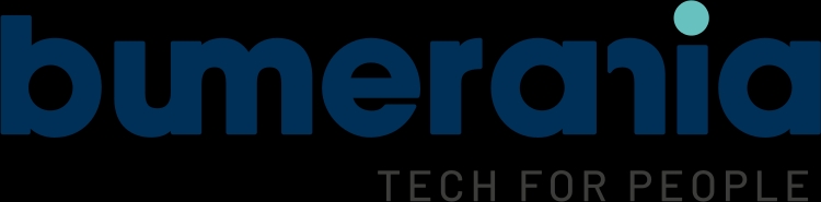 Logo de Bumerania que representa una empresa de tecnología enfocada en las personas.