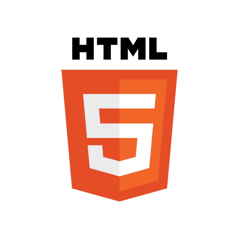 Logo de HTML5 que representa el estándar de desarrollo web.