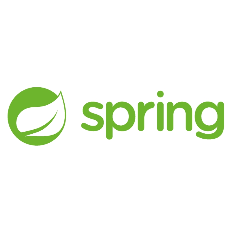 Logotipo de la marca Spring con un diseño de hoja.
