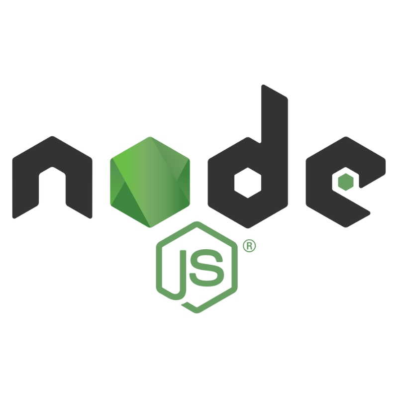 Logo del entorno de programación Node.js.