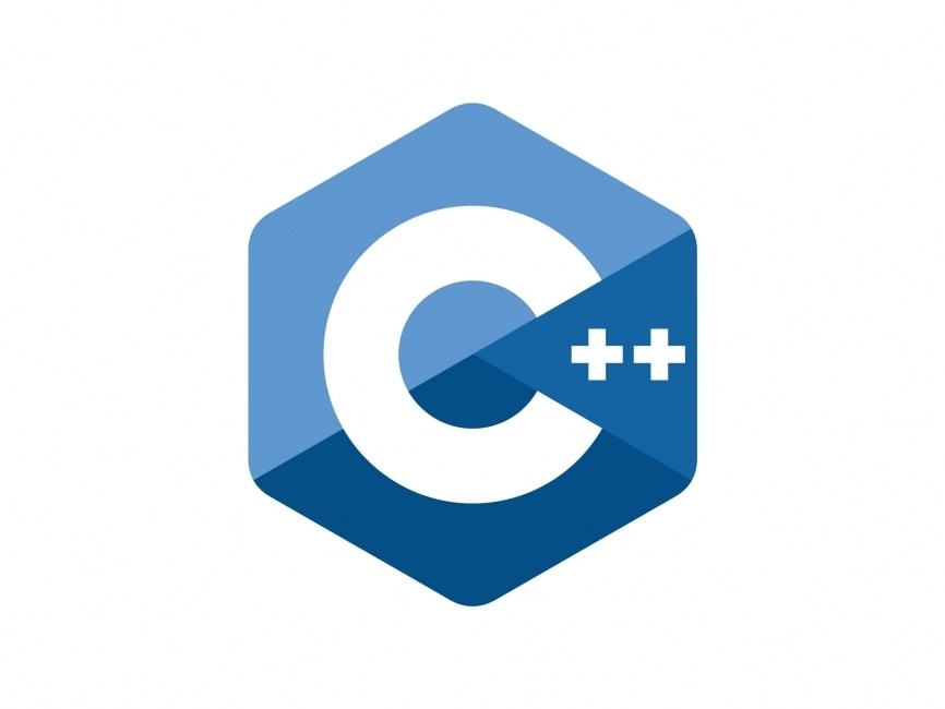 La imagen muestra el logotipo del lenguaje de programación C++.