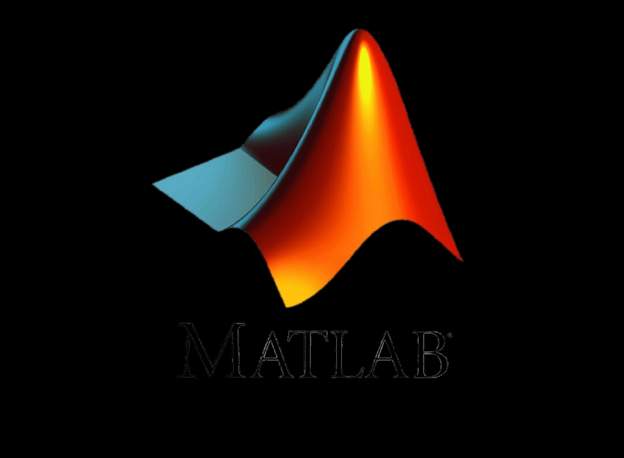 La imagen muestra el logotipo de MATLAB con un diseño tridimensional colorido.