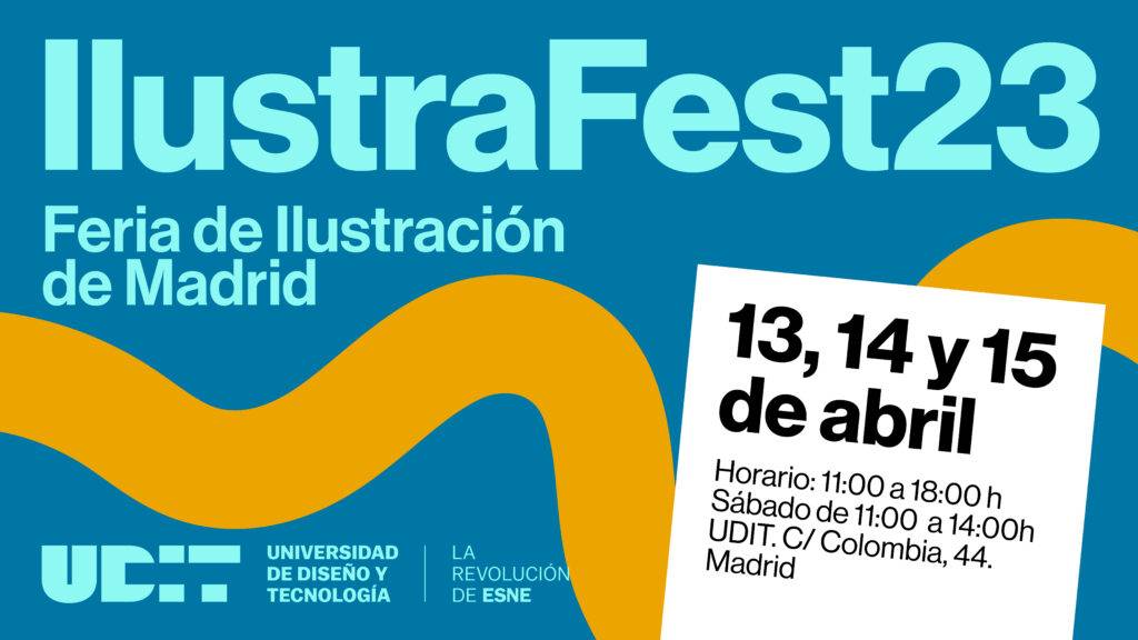 Anuncio sobre la Feria de Ilustración de Madrid llamada IlustraFest23.