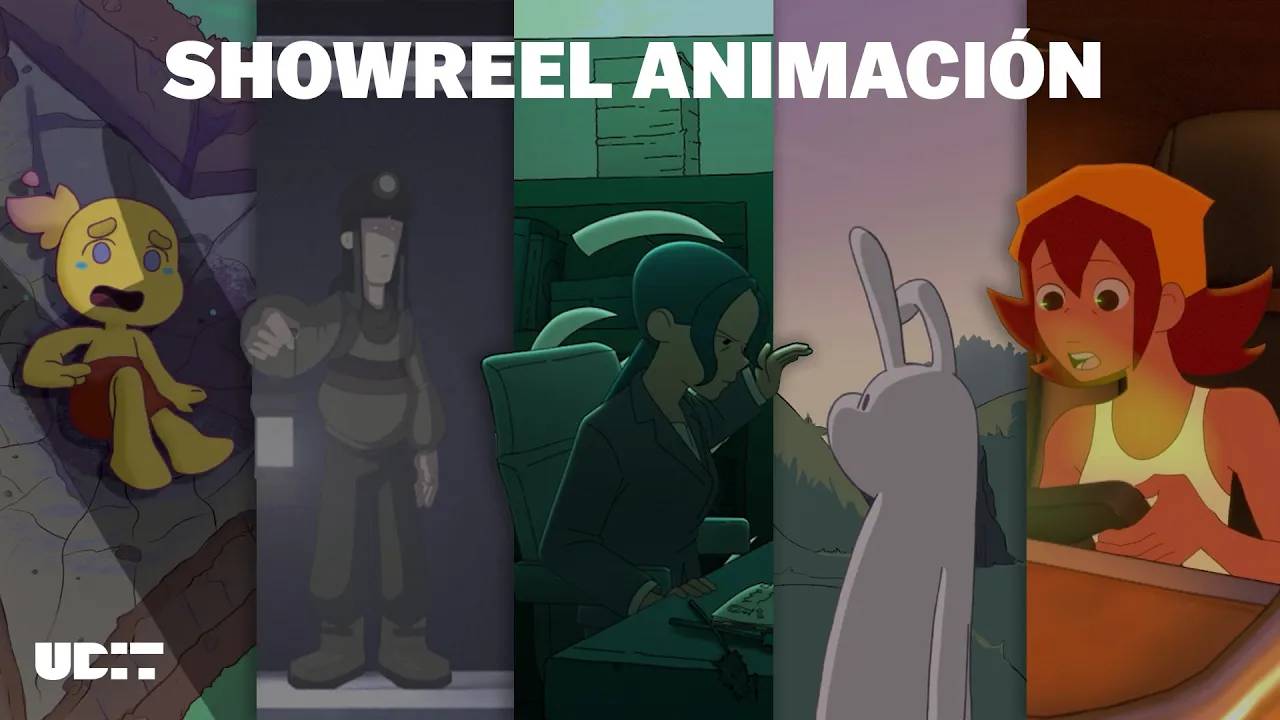 Montaje de escenas animadas que muestran distintos personajes y estilos de animación.