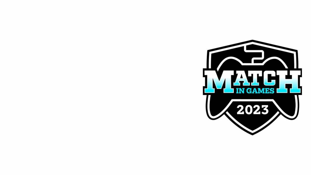 Logotipo del evento Match in Games 2023.